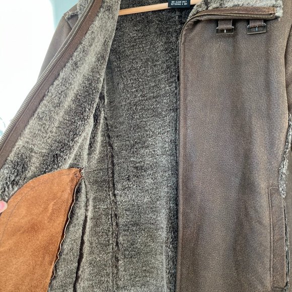 Vintage Le Chateau leather aviator jacket - Picture 4 of 7